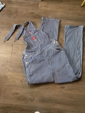 Stripped Dickie's Overalls